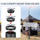 TheDisplayOutlet Metal Flag Canopy Mount Banner Display Sign Holder Image