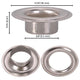 TheDisplayOutlet Grommets (Eyelets & Washers) #0 #2 #4 Hardware Fasteners, #2, Nickel Image