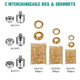 TheDisplayOutlet Grommet Machine Hand Press Tool #0 #2 #4 Image