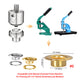 TheDisplayOutlet Eyelet Press Dies for Grommet Press Tool - #0, #2, #4 Options Image