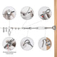 TheDisplayOutlet Aluminum Crimping Sleeve/Ferrule for 1/8" Batting Cage Cable 100ct. Image