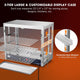 TheDisplayOutlet Food Warmer Display Cabinet 3-Tier 27x15x24 (Dimmable Light) Image