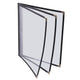 Clear Menu Covers 8.5x11 Black Menu Holder