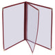 Wine Red Clear Menu Covers 8.5x14