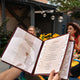 Wine Red Clear Menu Covers 8.5x14
