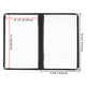 Clear Menu Covers 8.5x14 Black Menu Books