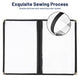 TheDisplayOutlet Clear Menu Covers 8.5x14 Black Menu Books Image