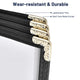 Clear Menu Covers 8.5x14 Black Menu Books