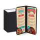 TheDisplayOutlet Clear Menu Covers 4.25x11 Menu Holder 30ct/pk, Book Style 8-View Image