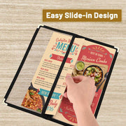 Clear Menu Covers 4.25x11 Menu Holder 30ct/pk