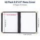 TheDisplayOutlet Clear Menu Covers 40ct/pk 8.5x11 5-Page 10-View Image