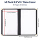 TheDisplayOutlet Clear Menu Covers 40ct/pk 8.5x14 5-Page 10-View Image