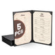 TheDisplayOutlet Menu Covers PU Leather 5ct/Pack 8.5x14, Book Style 2-View Image