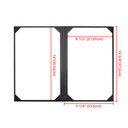 Menu Covers PU Leather 5ct/Pack 8.5x14