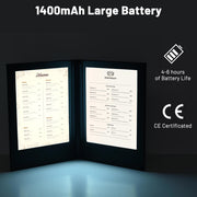 LED Backlit Menus Illuminated with Adaptor