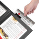 TheDisplayOutlet Custom LED Menu Covers 5in, Custom Logo & Leather Color/Pattern Image