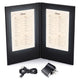 TheDisplayOutlet LED Backlit Menus Illuminated with Adaptor, 5.8x8.3in Book Style 2-View 1ct/pk Image