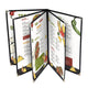 Menu Covers PU Leather 10ct/Pack 8.5x14 8-View Clear Sleeve