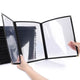 TheDisplayOutlet Clear Menu Covers 8.5x11 & Half 30ct/Pack, Book Style 6-View Image