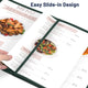 TheDisplayOutlet Green Clear Menu Covers 8.5x14 & Half Menu Holder 30ct. Image