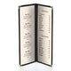 TheDisplayOutlet Clear Menu Covers 4.25x14 Drinks Wine Menu Holder 30ct/pk Image