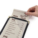TheDisplayOutlet Clear Menu Covers 4.25x14 Drinks Wine Menu Holder 30ct/pk Image