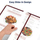 Wine Red Clear Menu Covers 8.5x11