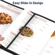 Clear Menu Covers 8.5x11 Black Menu Holder