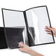 Clear Menu Covers 8.5x14 Black Menu Books