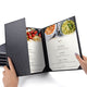 TheDisplayOutlet Menu Covers PU Leather 5ct/Pack 8.5x11, Book & Half 3-View Image