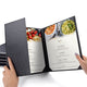TheDisplayOutlet Menu Covers PU Leather 5ct/Pack 8.5x11, Book & Half 3-View Image