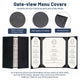 TheDisplayOutlet Menu Covers PU Leather 5ct/Pack 8.5x11 Image