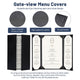 TheDisplayOutlet Menu Covers PU Leather 5ct/Pack 8.5x14 Image