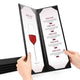 TheDisplayOutlet Menu Covers PU Leather Wine Drinks Menu Holder 4.25x14 5ct. Image
