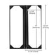 TheDisplayOutlet Menu Covers PU Leather Wine Drinks Menu Holder 4.25x14 5ct. Image