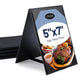 TheDisplayOutlet Table Tent A-Frame Double-sided Sign Corner Holder, 5x7in 5ct/pk Image