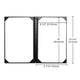 TheDisplayOutlet Menu Covers PU Leather 5ct/Pack 8.5x14 Image