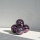 TheDisplayOutlet Mirror Disco Ball with Hanging Ring, 7in Purple Image