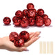 TheDisplayOutlet 1.6in Small Mirror Disco Ball in Bulk 20ct/pk, Red Image