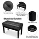 TheDisplayOutlet Adjustable Piano Bench with Storage 28"x14" Seat Image