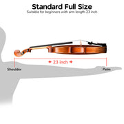 200A Full Size Violin with Bow Case Maple Wood
