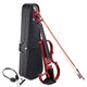 TheDisplayOutlet 4/4 Electric Violin for Beginners Headphone Rosin Case Included, Red Image