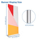 TheDisplayOutlet 33" Roll Up Retractable Aluminum Banner Stand w/ Bag 5ct. Image