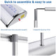 TheDisplayOutlet 33" Roll Up Retractable Aluminum Banner Stand w/ Bag 5ct. Image