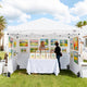 TheDisplayOutlet 10x10 Pop Up Canopy for Vendors, Incl. Carry Bag, Opt. Sidewalls Image