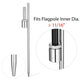 TheDisplayOutlet Feather Flag Pole Kit - 10-Pack, Base of Your Choice Image