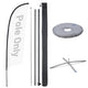 TheDisplayOutlet Feather Flag Pole Kit - 10-Pack, Base of Your Choice, 10.3ft Pole+Base Image