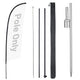 TheDisplayOutlet Feather Flag Pole Kit - 10-Pack, Base of Your Choice, 10.3ft Pole+Spike Image
