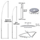 TheDisplayOutlet Feather Flag Pole Kit - 10-Pack, Base of Your Choice Image