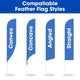 TheDisplayOutlet Feather Flag Pole Kit - 10-Pack, Base of Your Choice Image
